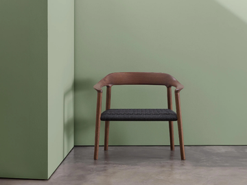 LICEO OUTDOOR BU1562 - Garden iroko easy chair with armrests by Andreu World - view 3